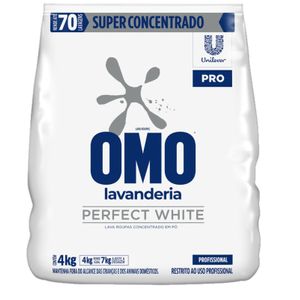 Sabão em Pó Omo Concentrado Perfect White Pro 4kg