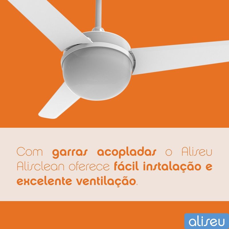 VENTILADOR-DE-TETO-ALISEU-100410-ALISCLEAN-BRANCO-110V