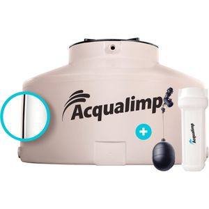Caixa D'Água Polietileno Acqualimp Água Limpa com Acessórios 500L