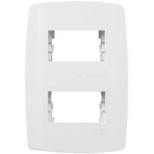 Placa Ilumi 4x2 2 Módulo Separados Horizontal com Suporte Slim