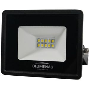Refletor LED Tech Quadrado 10W Luz Verde Alumínio E Vidro Blumenau 76105000 Preto Bivolt