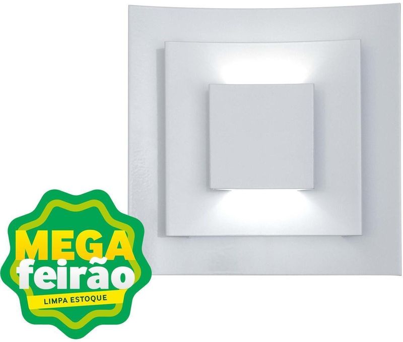Arandela-1-Lampada-Efeito-3D-Quadrada-G9-60W-Aluminio-Auremar-3410-Branco-Bivolt
