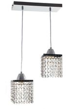 PENDENTE-CORDOBA-QUADRADO-2-LAMPADAS-G9-60W-ALUMINIO-E-VIDRO-AUREMAR-92-2-CRISTAL-BIVOLT