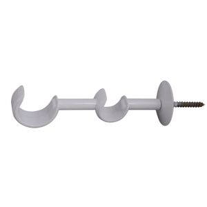 Suporte Para Varão de Cortina Couselo Leão Duplo Branco