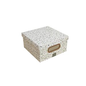 Caixa Organizadora Dello Granilite Média Rosa e Azul 29x29x15cm
