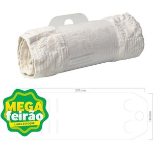 Cinta Organizadora Dello Para Toalha De Rosto Cristal Kit com 3 Unidades