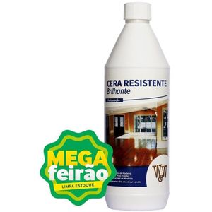 Cera Brilhante Resistente Para Piso de Madeira W&W 1L