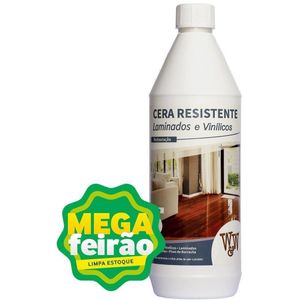 Cera Brilhante Para Piso Laminado e Vinílico W&W 1L