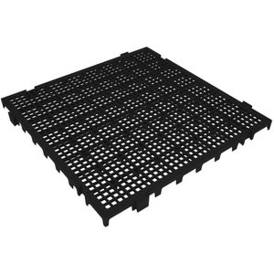 Estrado Plástico Modular Wtec Presto Preto 50x50x2,6cm