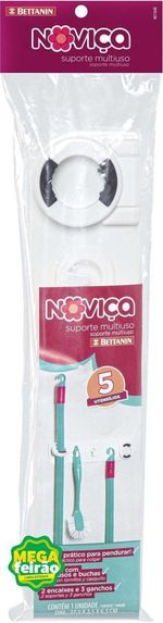 Suporte-Multiuso-Para-Cozinha-Novica-Bettanin-Para-5-Utensilio---2-Suportes-de-Cabo-de-Prender-3-Suportes-de-Pendurar