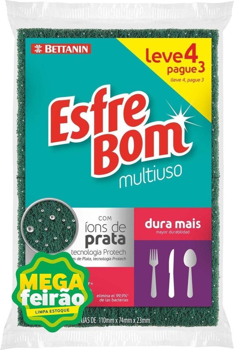 Esponja-de-Limpeza-Multiuso-Ions-de-Prata-Dura-Mais-Esfrebom-Bettanin-Leve-4-Pague-2