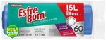 Saco-Para-Lixo-Esfrebom-Bettanin-em-Rolo-Fundo-Reforcado-Super-Resistente-15L-Pacote-com-60-Sacos