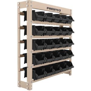 Estante Para Ferramentas Gaveteiro Presto 25 Gavetas Número 3 Preto