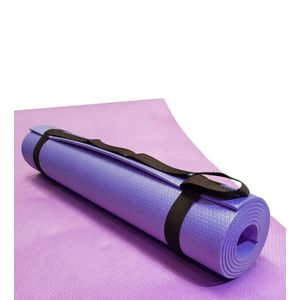 Tapete de Yoga com Alça Evamax Lilás 170x60cm 5mm de Espessura
