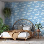 Papel-de-Parede-Bobinex-1021-Nuvem-Azul-e-Branco