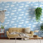 Papel-de-Parede-Bobinex-1021-Nuvem-Azul-e-Branco