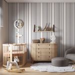 Papel-de-Parede-Bobinex-6709-Listras-com-Relevo-Cinza-e-Branco