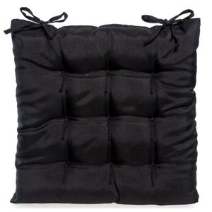 Assento Para Cadeira Futton Artesanal Teares Liso Oxford Preto 40x40cm