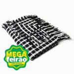 Manta-Para-Sofa-Italiana-Artesanal-Teares-Preto-140X140cm