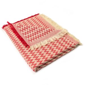 Manta Para Sofá Campestre Vermelho 150X120cm