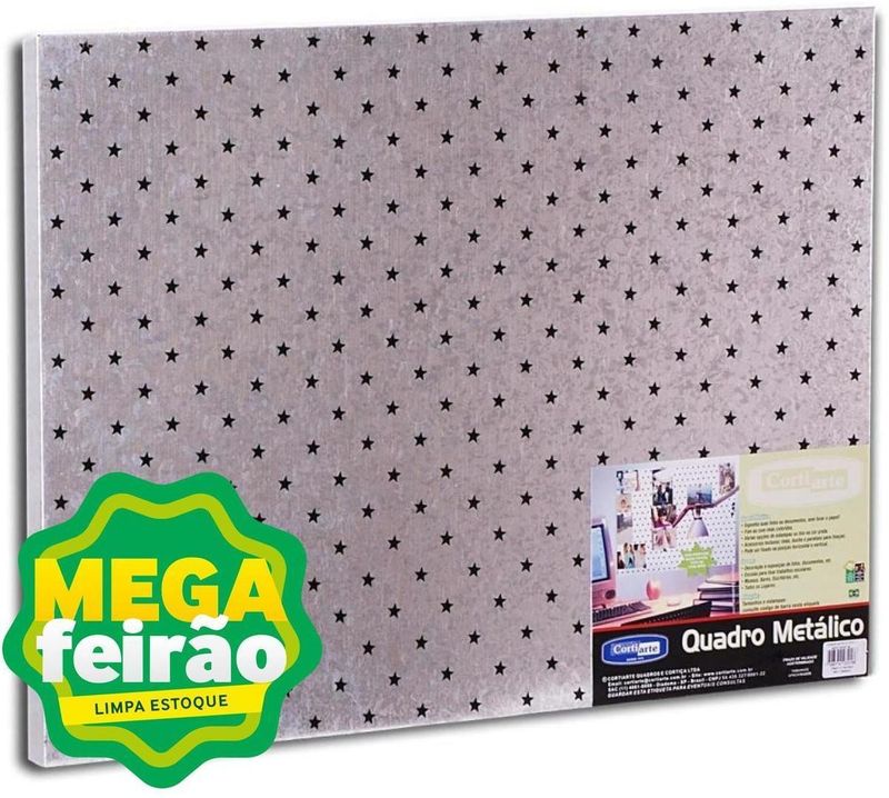 Quadro-Metalico-Para-Ima-Cortiarte-Estrela-Pequeno-45x30cm
