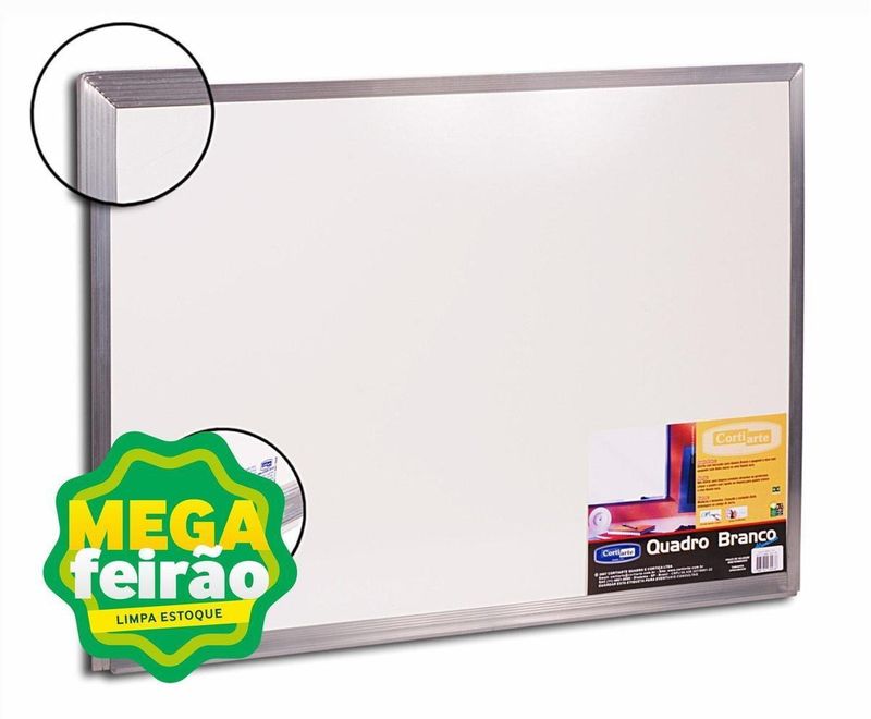 Quadro-Branco-com-Estrutura-de-Aluminio-Cortiarte-60x40cm