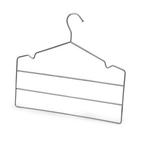 Cabide Para Guarda-Roupa Arthi Triplo Calça Cromado