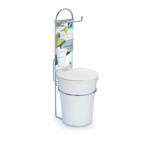 Suporte Para Papel Higiênico de Chão com Lixeira Arthi Premium