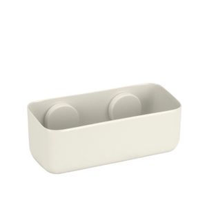 Porta Shampoo Athi 1335 Com Ventosa Nao Fure Off White