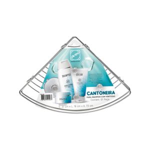 Porta Shampoo Cantoneira 1 Andar Cromado Arthi