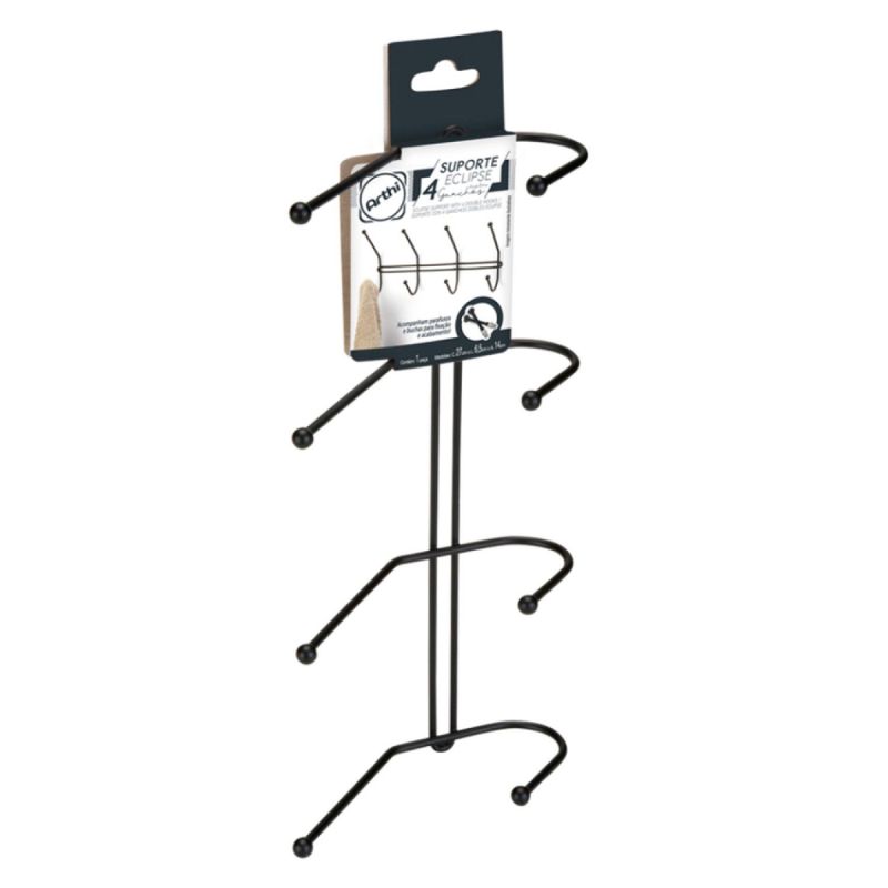 SUPORTE-ECLIPSE-ARTHI-2550-4-GANCHO-DUPLO-PRETO