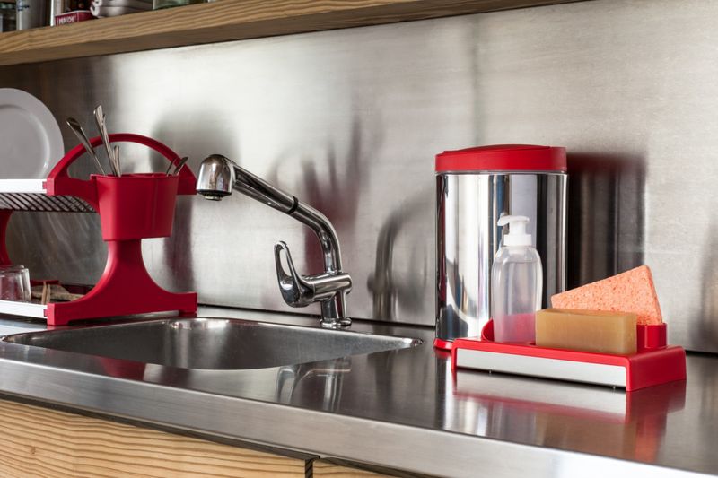 LIXEIRA-PRESS-INOX-BRINOX-3050-212-COM-TAMPA-PP-4L-VERMMELHA