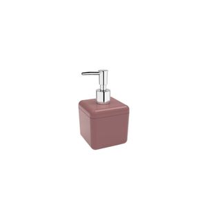 Porta Sabonete Líquido Cube 330ml Rosa Malva