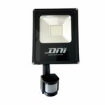 REFLETOR-DNI-6035-HOLOFOTE-LED-SLIM-COM-SENSOR-FRIO-30W-BRANCO-BIVOLT