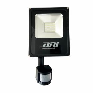 Refletor LED Dni 6035 Holofote Slim com Sensor Frio 30W Branco Bivolt