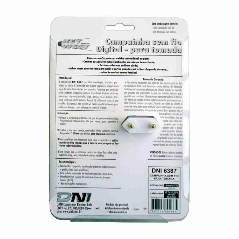 CAMPAINHA-DNI-6387-SEM-FIO-DE-TOMADA-COM-SONS-PROGRAMAVEIS-BIVOLT