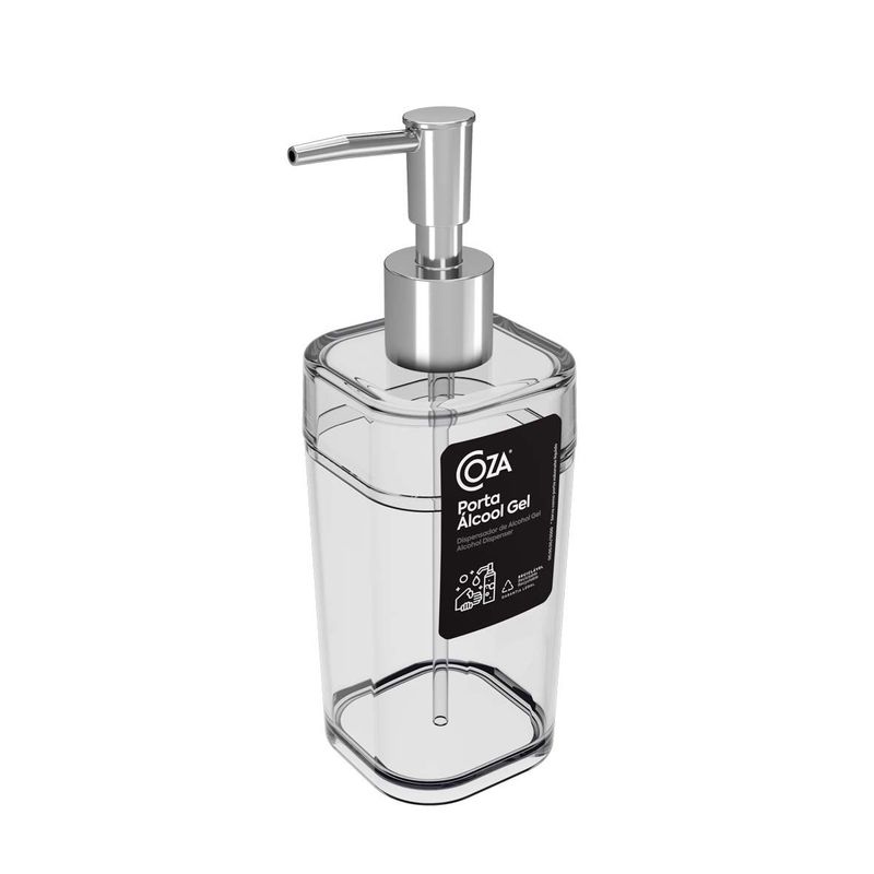 PORTA-SABONETE-LIQ.-SPLASH-COZA-290ML-CRISTAL
