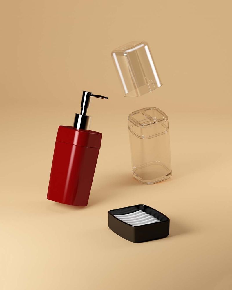 PORTA-SABONETE-LIQUIDO-SPLASH-COZA-290ML-VERMELHO-BOLD