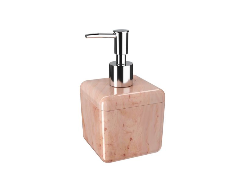 PORTA-SABONETE-LIQUIDO-CUBE-COZA-330ML-MARMORE-ROSA