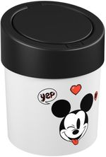 Lixeira-Press-Coza-5L-Disney-Branco-Com-Preto