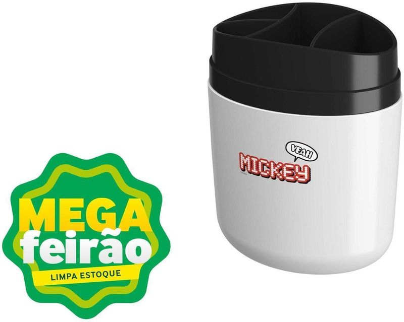 Porta-Escova-Bulky-Coza-Disney-Branco-Com-Preto