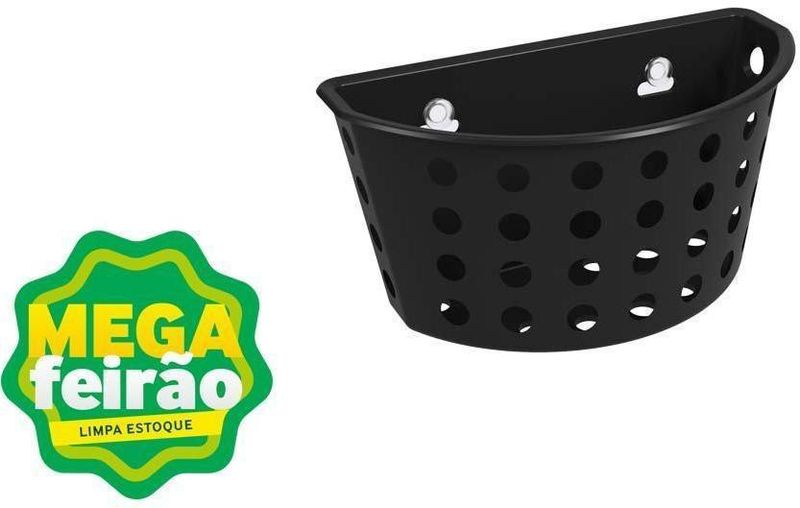 Cesto-Organizador-One-Coza-com-Ventosas-Preto