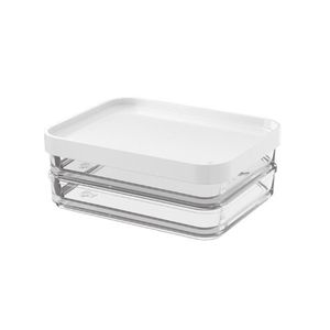 Caixa Organizadora Clear Duo Coza Branco