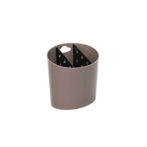 Escorredor de Talheres Oval Basic Coza 10840/4351 Warmgray com Preto