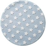 Tapete-Jolitex-Mimo-Estrelas-Redondo-Azul-Diametro-1m