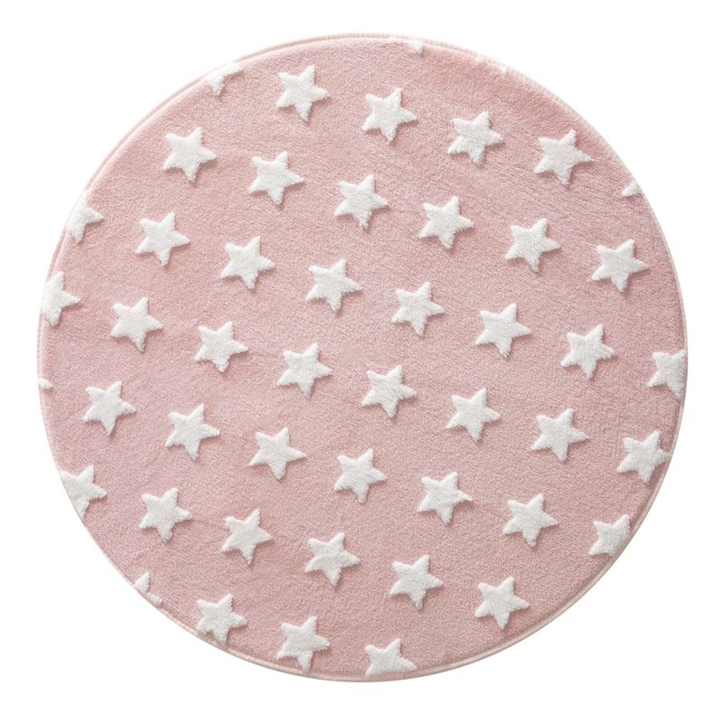 TAPETE-JOLITEX-MIMO-ESTRELAS-REDONDO-ROSA-DIAMETRO-1M