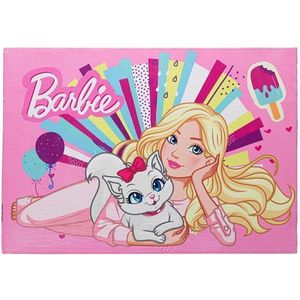 Tapete Jolitex Joy Mattel Barbie Rosa 70x100cm