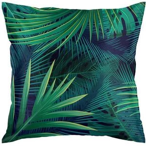Capa de Almofada Selva Jolitex Estampa 1 Verde 43X43cm