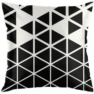 Capa de Almofada Avalon Jolitex Estampa 3 Preto e Branco 43X43cm