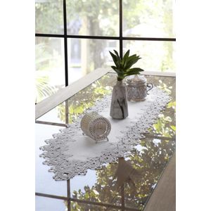 Trilho de Mesa Retangular Jolitex Veneza Rendado 40x150cm